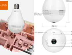 Cara Pasang IP Kamera CCTV Lampu WIRELESS PANORAMA FISHEYE 360 v380 (BOHLAM / BULB) dengan Aplikasi App v380