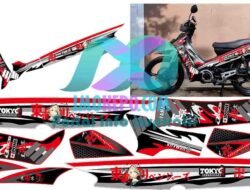Download Stiker Striping Fiz R, F1ZR VARIASI Tema anime Tokyo Revengers Pola Real Size