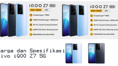 Harga dan Spesifikasi Vivo iQOO Z7 5G 2023